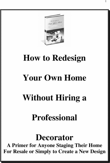 Product picture Redesign or Stage Your Home